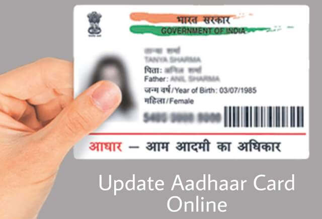 update aadhaar card online