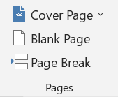 Insert Tab Pages Group