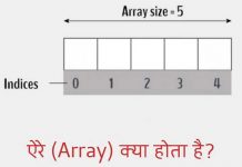 array in hindi