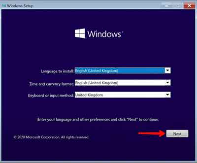 Windows10 Installation Step1
