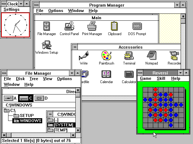 Windows 3.0 Interface
